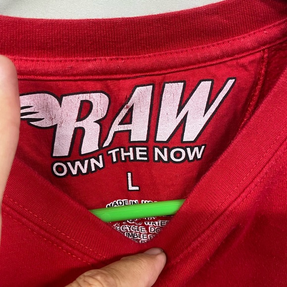Raw own the now GOAT 23 crew neck embroidered sweatshirt Size Large HOT - Picture 3 of 4